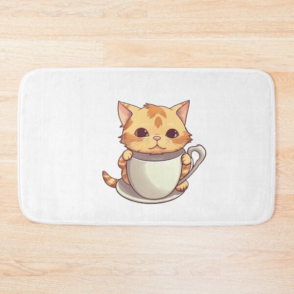 Item preview, Cat coffee time from the Kitty Sticker Pack designed and sold by STICKERSLALA.