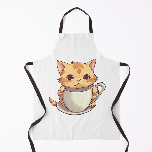 Item preview, Cat coffee time from the Kitty Sticker Pack designed and sold by STICKERSLALA.