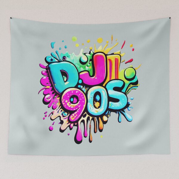Item preview, Dj 90s graffiti style designed and sold by NotesForMusic.