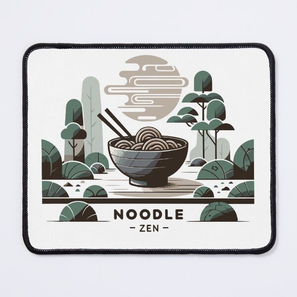 Item preview, Zen-inspired Ramen Bowl in Tranquil, Minimalist Setting. designed and sold by ArtInPrint.