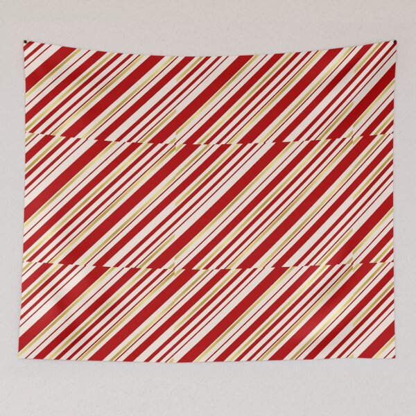 Item preview, Christmas Candy Cane Stripe Print designed and sold by WillowandTees.