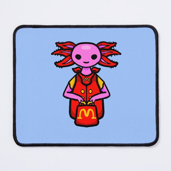 Item preview, Fast food worker axolotl designed and sold by Snappery.