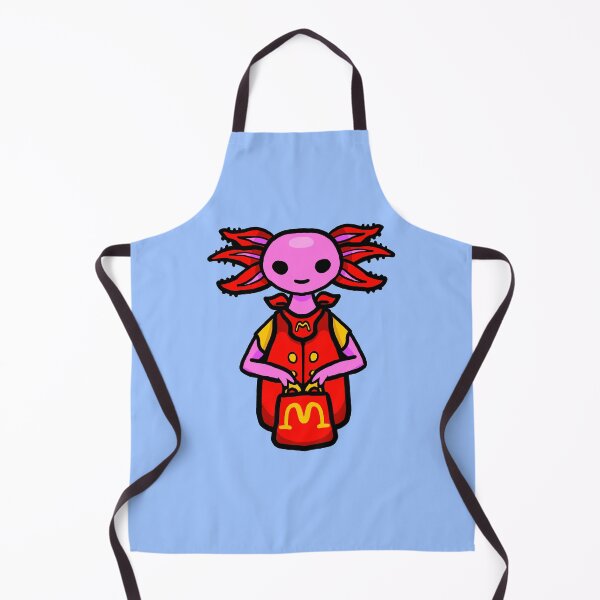 Item preview, Fast food worker axolotl designed and sold by Snappery.