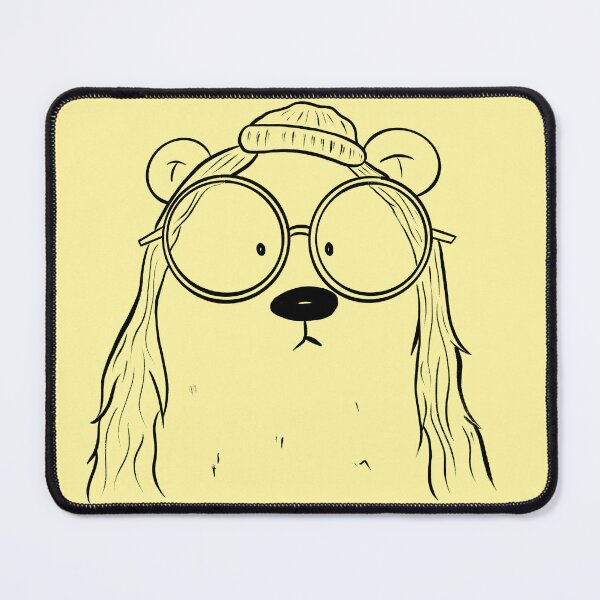 Item preview, Hipster Bear | Cartoon bear | cute illustration by Katie Stotter designed and sold by Katie Stotter.