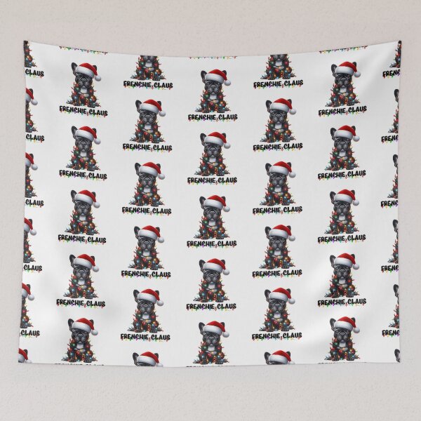Item preview, Funny Christmas Dog Wrapped in Christmas Lights  designed and sold by BotunPeony.