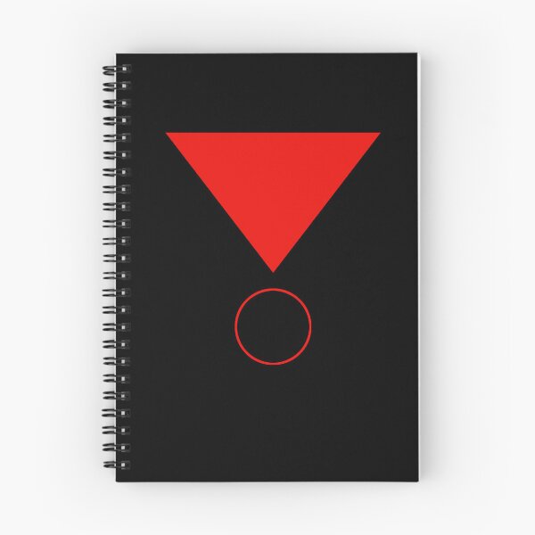 Item preview, Inverted Red Triangle with a Simple Circle Geometric Forms designed and sold by CreativeContext.