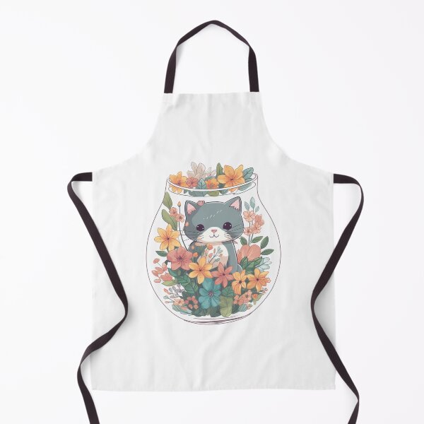Item preview, Cat with flowers from the Kitty Sticker Pack designed and sold by STICKERSLALA.