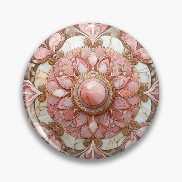 Item preview, Pink Pietra Dura Pattern designed and sold by NeatSplash.