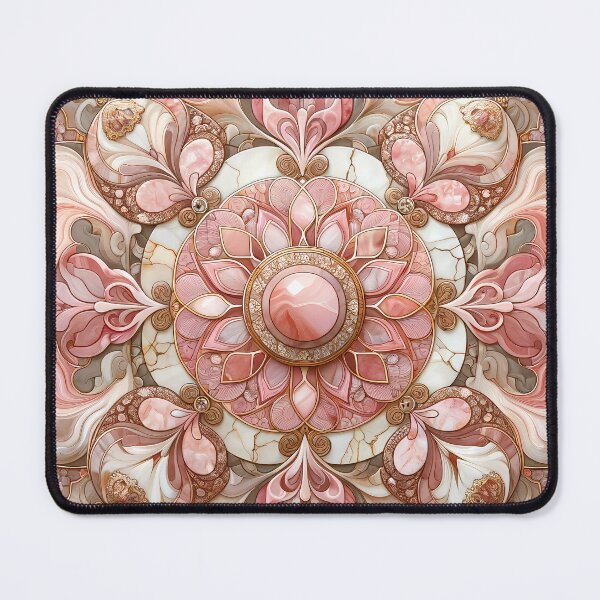 Item preview, Pink Pietra Dura Pattern designed and sold by NeatSplash.