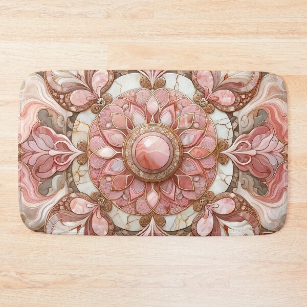 Item preview, Pink Pietra Dura Pattern designed and sold by NeatSplash.