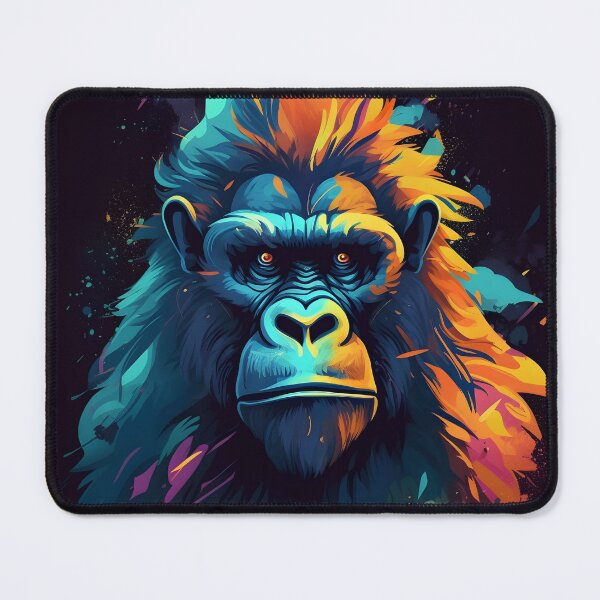 Item preview, Colorful gorilla designed and sold by unknown-places.