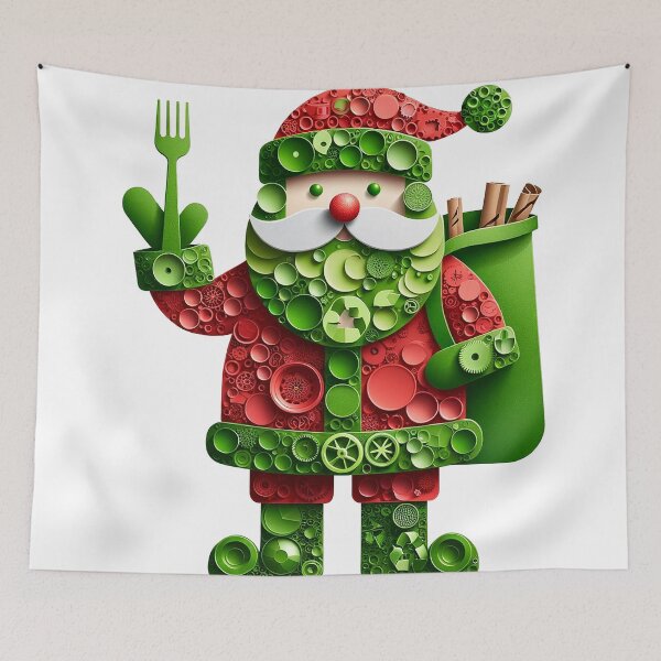 Item preview, Eco Santa Celebrating a Zero Waste Christmas designed and sold by simonbluevski.