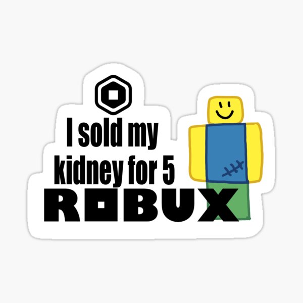 you promised my son free robux funny qr code sticker Sticker for Sale by  spirlet