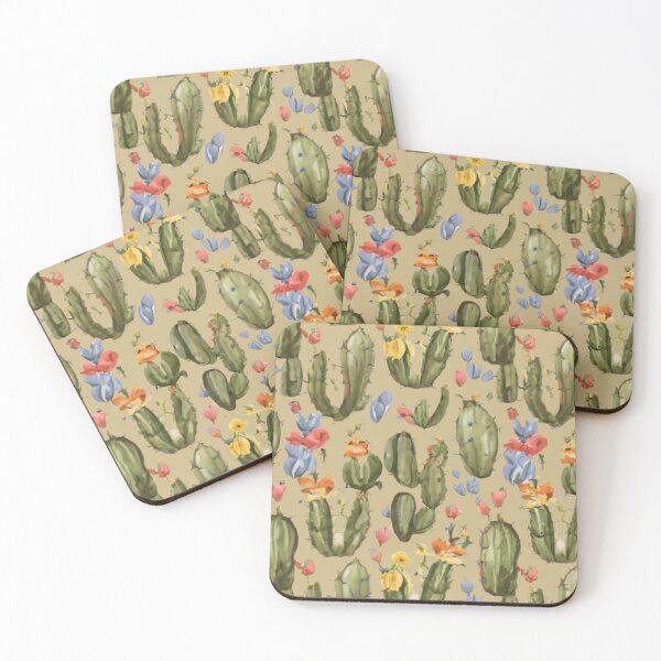 Item preview, flowering catus watercolors designed and sold by SunnMoonHB.