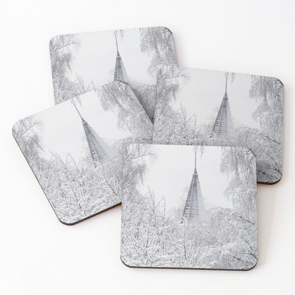 Item preview, Church steeple on a snowy landscape designed and sold by riku05830.
