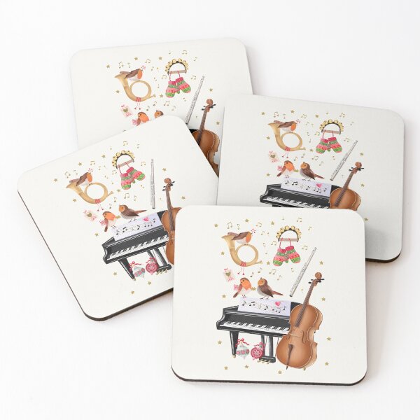 Item preview, Christmas with singing birds and musical instruments designed and sold by Sandra Brezina.
