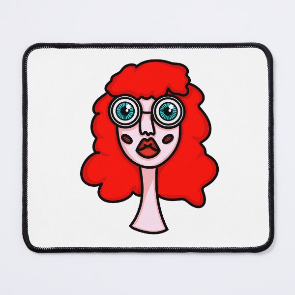 Item preview, Red Hair Girl with Big Blue eyes designed and sold by AleDeAmici.