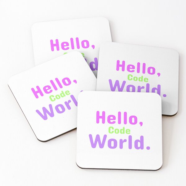 Item preview, Hello, Code World. designed and sold by xylografix.