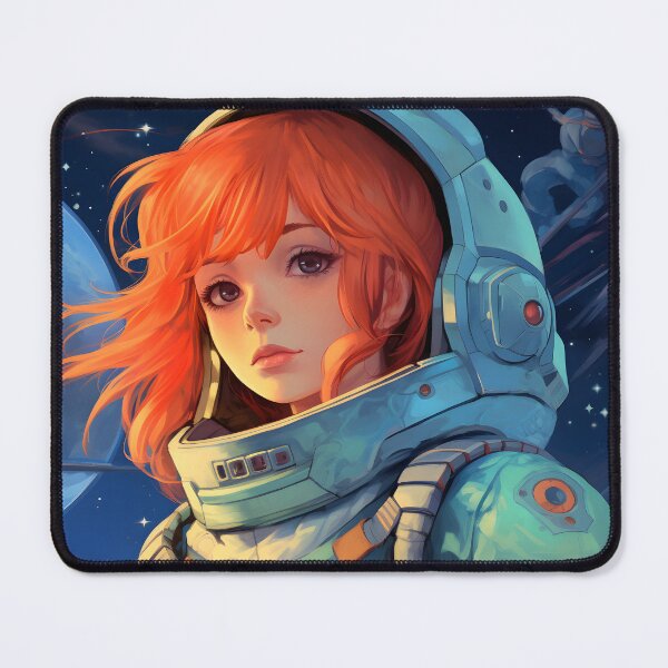 Item preview, Dreamlike anime girl in space astronaut portrait art designed and sold by TheArtistOf2022.