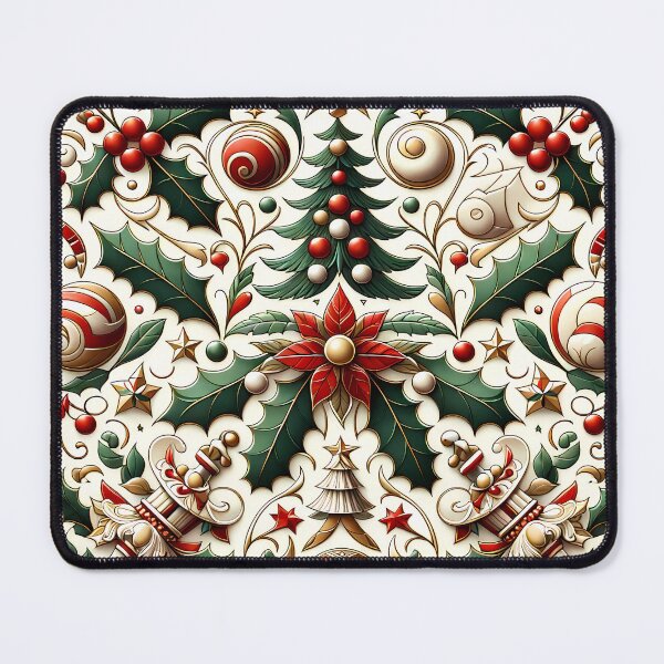 Item preview, Christmas Pietra Dura Pattern designed and sold by NeatSplash.