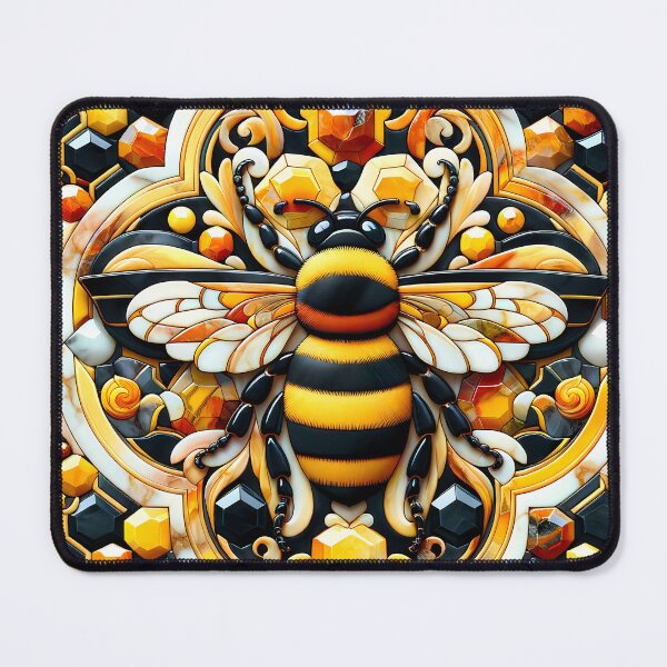 Item preview, Bumblebee Pietra Dura Pattern designed and sold by NeatSplash.