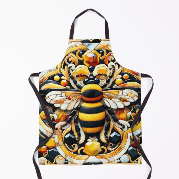 Item preview, Bumblebee Pietra Dura Pattern designed and sold by NeatSplash.