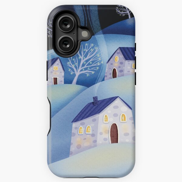 Vista previa del artículo con la obra «Noche nevada», diseñado y vendido por Marta Pilosio Illustration.