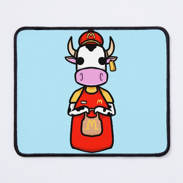 Item preview, Fast food worker cow designed and sold by Snappery.
