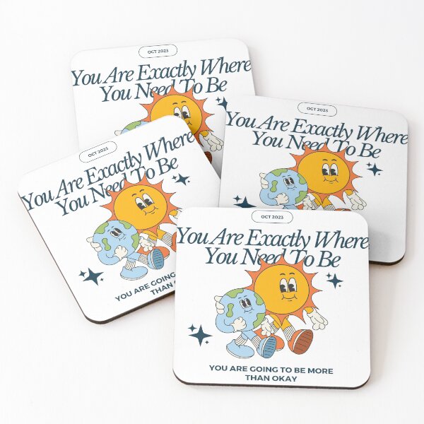 Item preview, You are exactly where you need to be l Stereo l Retro l Cartoon l Motivational designed and sold by Caluva ..