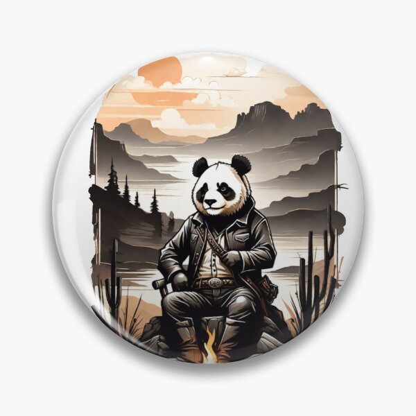 Item preview,  panda sitting next to the fire designed and sold by Karaz's Animal Kingdom.