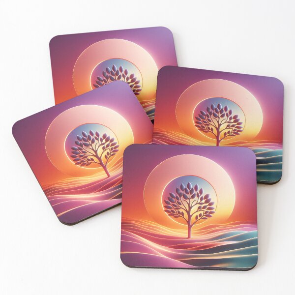 Item preview,  Elegant Tree At Sunset: Eco-friendly Photorealistic Illustration-T-shirt, Take-all Bag, Poster designed and sold by LIAMRIVIERART.