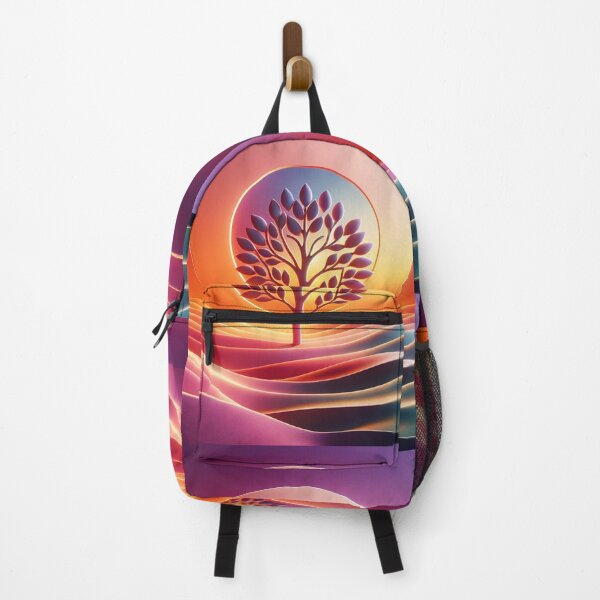 Item preview, Elegant Tree At Sunset: Eco-friendly Photorealistic Illustration-T-shirt, Take-all Bag, Poster designed and sold by LIAMRIVIERART.