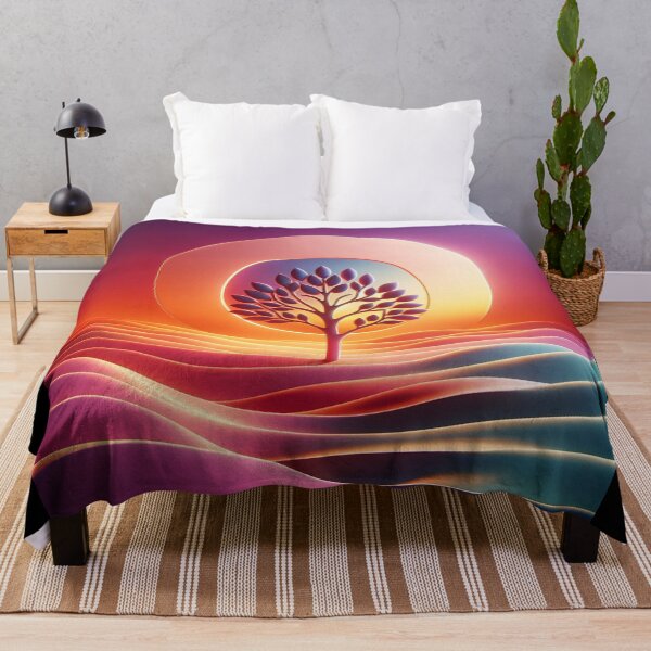 Item preview, Elegant Tree At Sunset: Eco-friendly Photorealistic Illustration-T-shirt, Take-all Bag, Poster designed and sold by LIAMRIVIERART.
