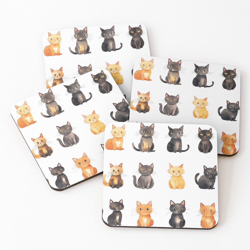Item preview, Coasters (Set of 4) designed and sold by ReverseBleach.
