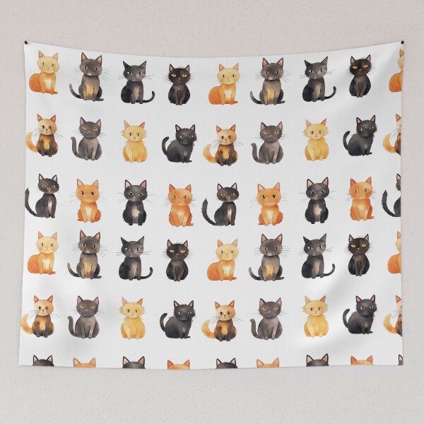 Item preview, Cute Simple Cat Drawings designed and sold by ReverseBleach.