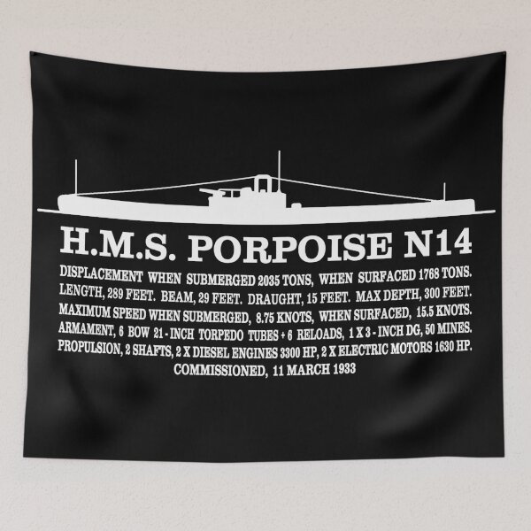 Item preview, H.M.S. Infografía del submarino colocador de minas británico Marsopa N14 de la Segunda Guerra Mundial designed and sold by MilitaryMart.