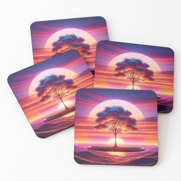 Item preview,   Elegant Tree At Sunset: Eco-friendly Photorealistic Illustration-T-shirt, Take-all Bag, Poster designed and sold by LIAMRIVIERART.