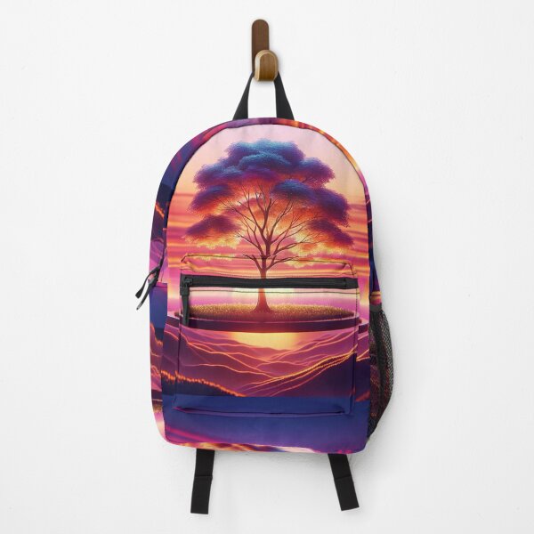 Item preview, Elegant Tree At Sunset: Eco-friendly Photorealistic Illustration-T-shirt, Take-all Bag, Poster designed and sold by LIAMRIVIERART.