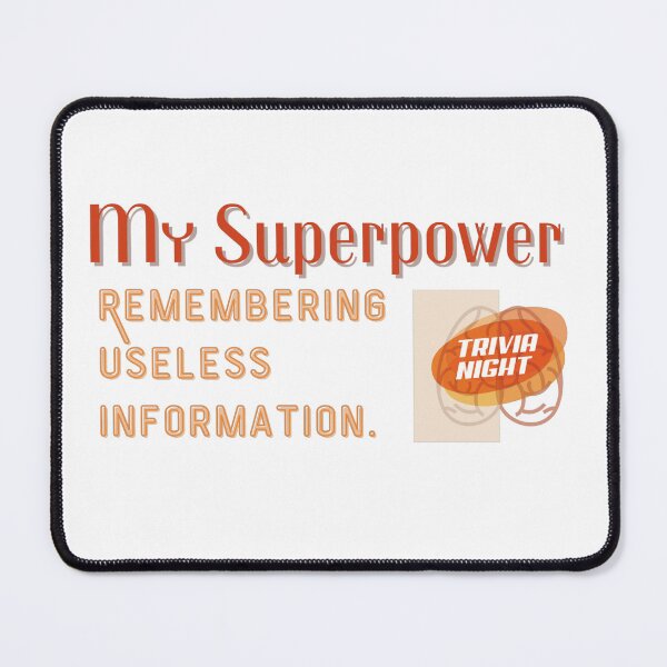 Item preview, Trivia Lover Quote Superpower  designed and sold by missdebi27.