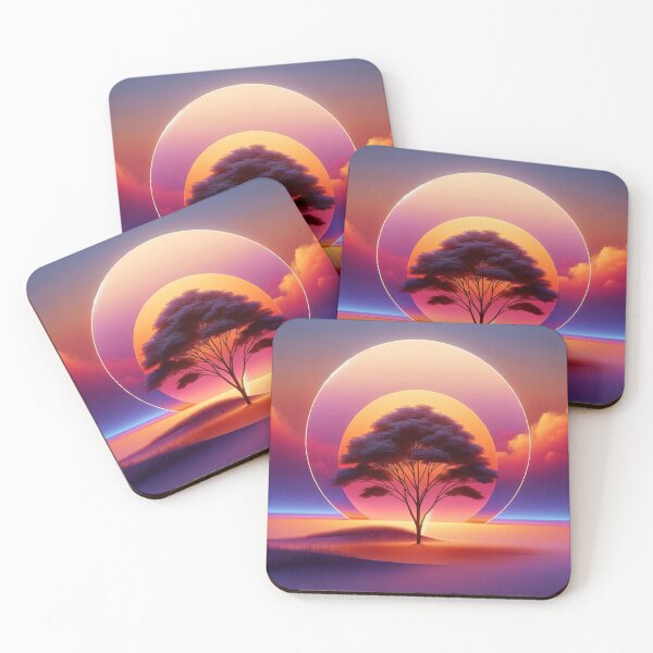Item preview,   Elegant Tree At Sunset: Eco-friendly Photorealistic Illustration-T-shirt, Take-all Bag, Poster designed and sold by LIAMRIVIERART.
