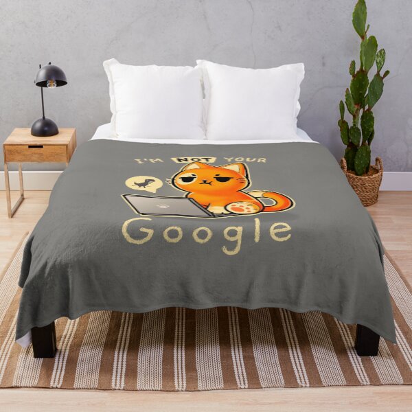 Item preview, Not your Google - Laptop cat - Angry kitty - error 404 designed and sold by BlancaVidal.