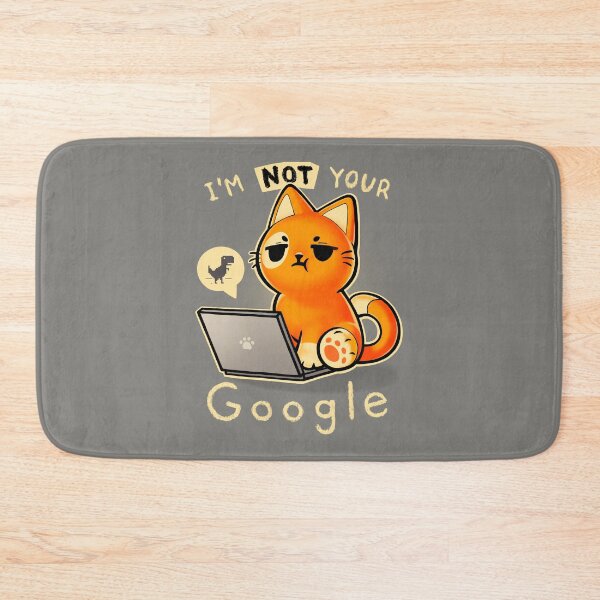 Item preview, Not your Google - Laptop cat - Angry kitty - error 404 designed and sold by BlancaVidal.