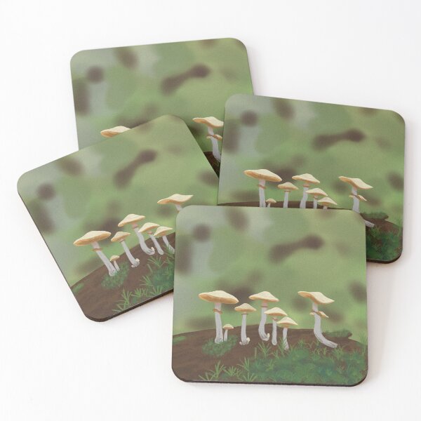 Item preview, Mushrooms on Mossy Log designed and sold by Cwstrutt.
