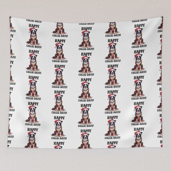 Item preview, Funny Christmas Dog Wrapped in Christmas Lights  designed and sold by BotunPeony.