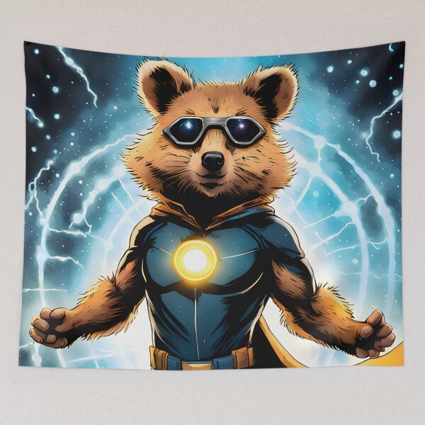 Item preview, Superhero Quantum Quokka designed and sold by NaaEfdPublisher.