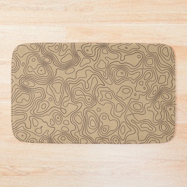 Item preview, Brown topographic map designed and sold by SweetLog.