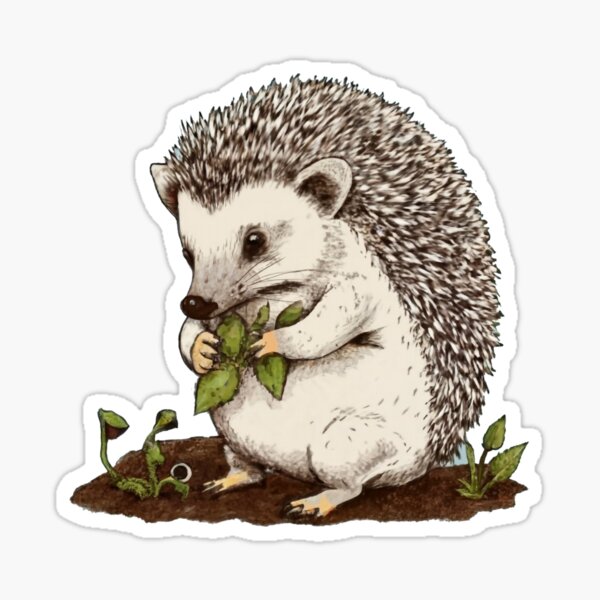 Item preview, Hedgehog Gardener designed and sold by Thompika.