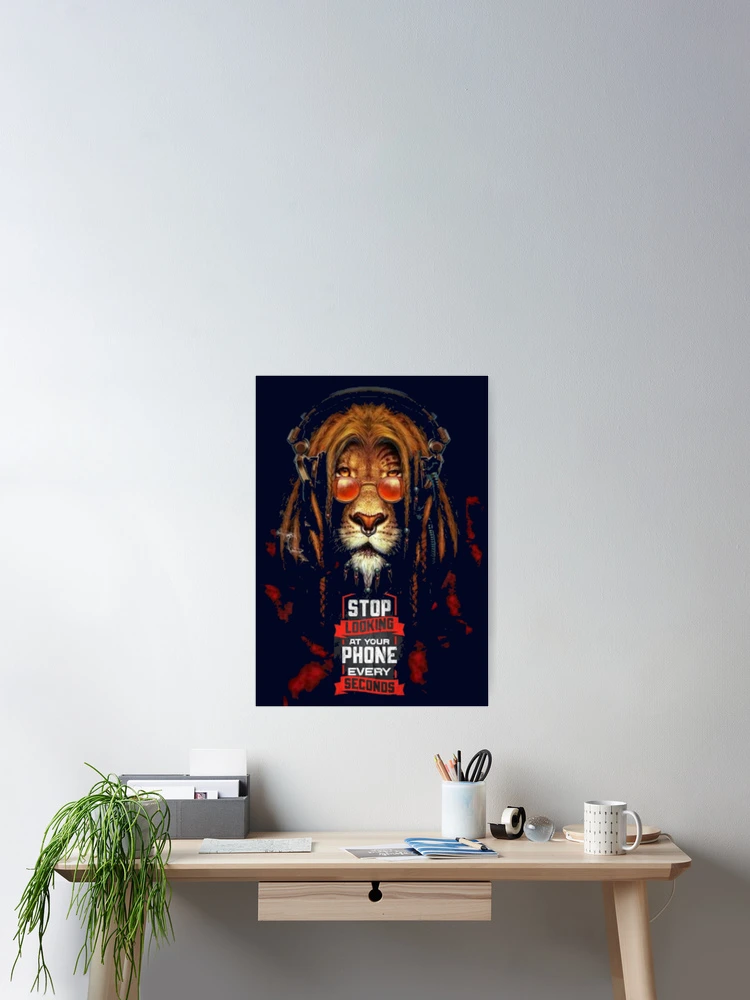 Thumbnail 2 of 3, Poster, Lion Rasta designed and sold by Rosa1977.