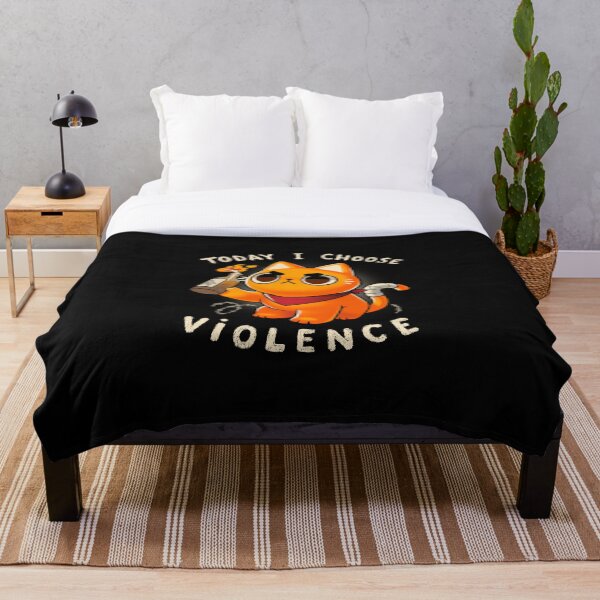 Item preview, Today I choose violence - Angry Kitty - Protest - Sassy meme designed and sold by BlancaVidal.