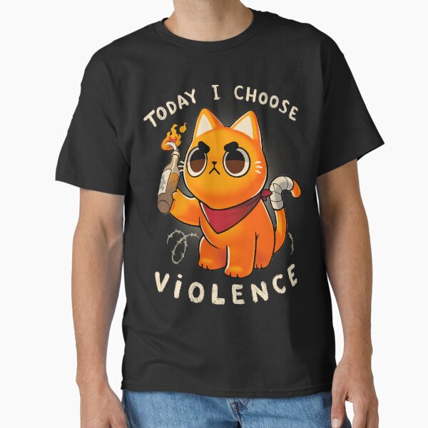 Item preview, Today I choose violence - Angry Kitty - Protest - Sassy meme designed and sold by BlancaVidal.